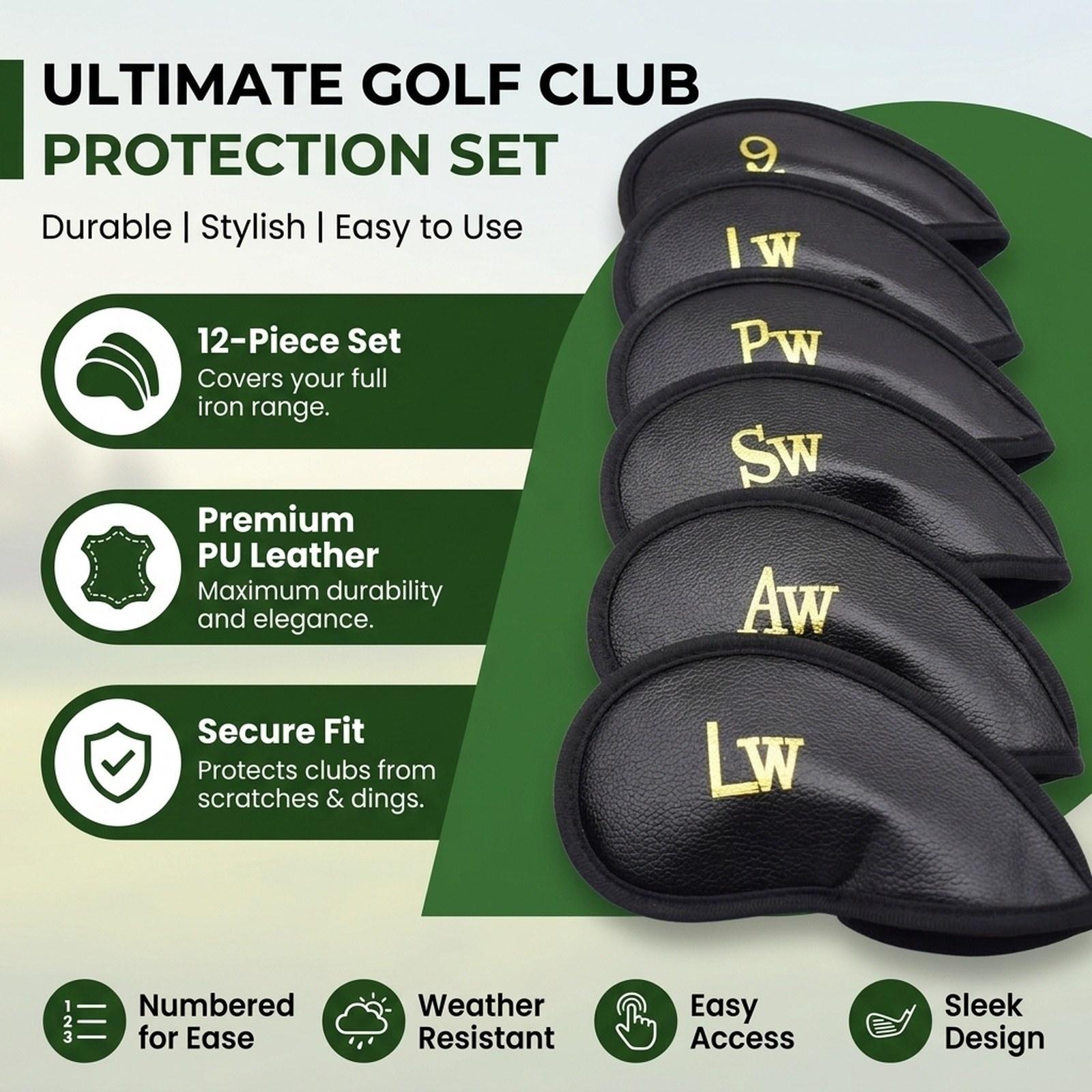 Zestaw 12 pokrowców na główki  – Golf Club Iron Set recenzja i cena